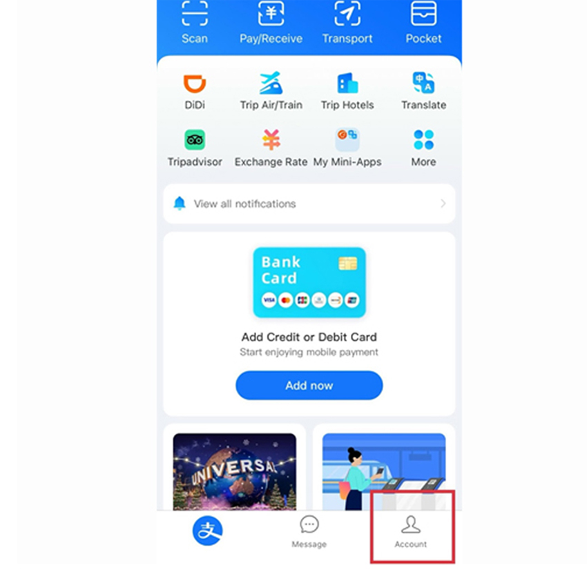 Cách kiểm tra hạn mức thanh toán ví Alipay