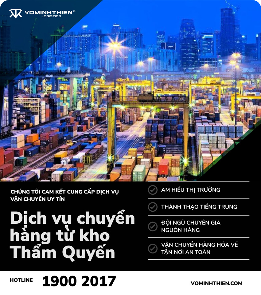 Dịch vụ chuyển hàng từ kho Thẩm Quyến Trung Quốc về Việt Nam