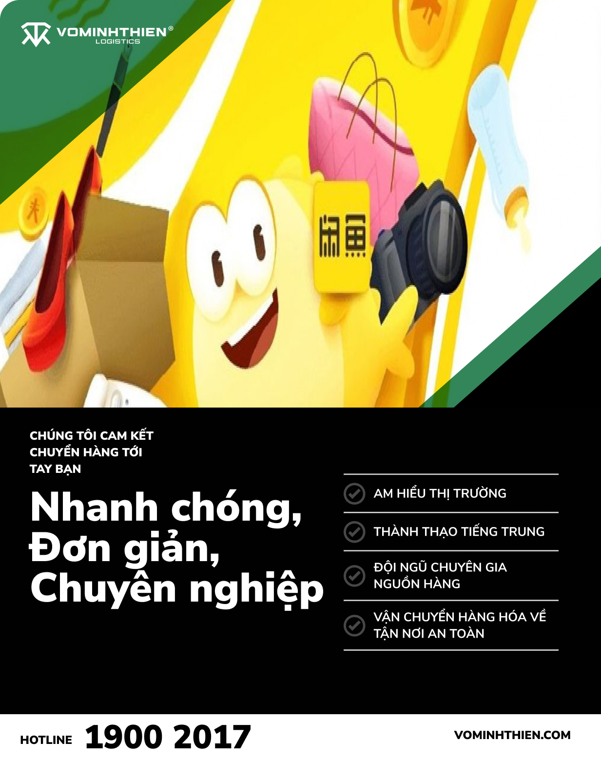 Dịch vụ mua hàng trên Xianyu uy tín tại Võ Minh Thiên