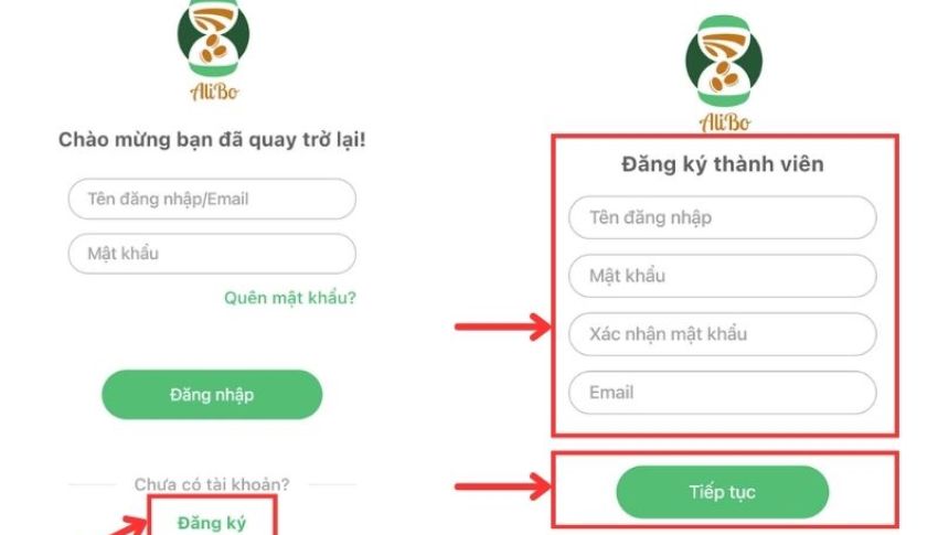 Điền đầy đủ thông tin
