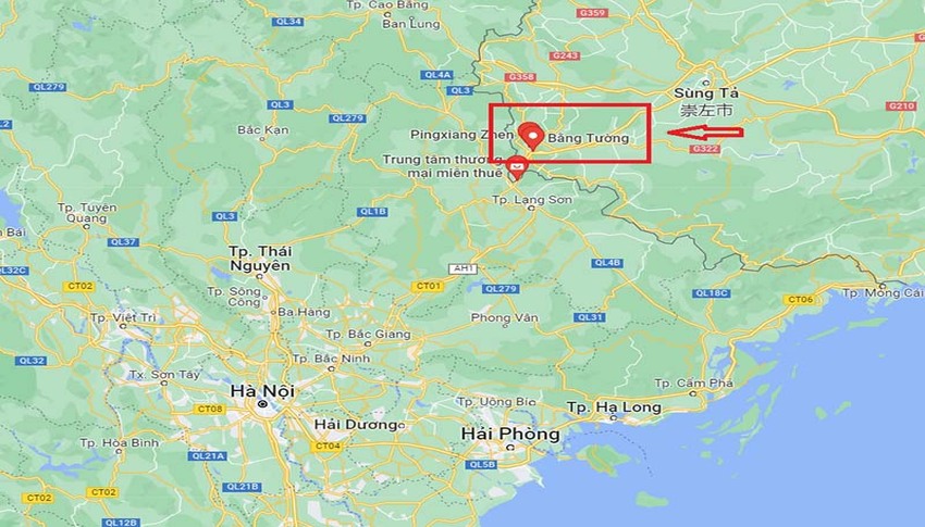 Vị trí kho Bằng Tường ở đâu