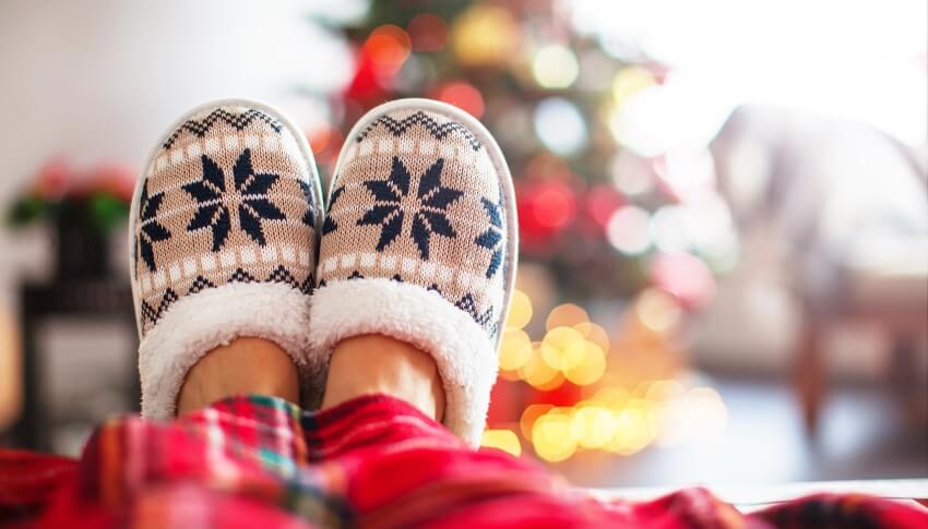 Dép bông dịp mùa đông Noel 