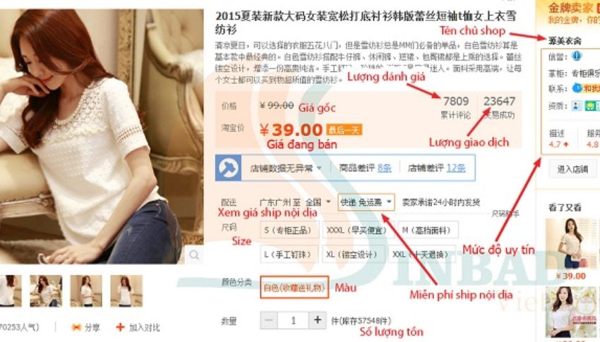 Xem đánh giá feedback của khách hàng tại các shop