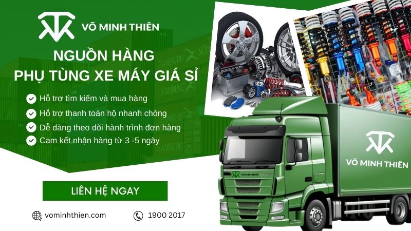 Dịch vụ nhập hộ phụ tùng, phụ kiện xe máy trung quốc trọn gói
