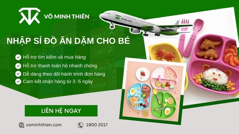 Võ Minh Thiên chuyên nhận order sỉ đồ dùng ăn dặm cho trẻ từ Trung Quốc