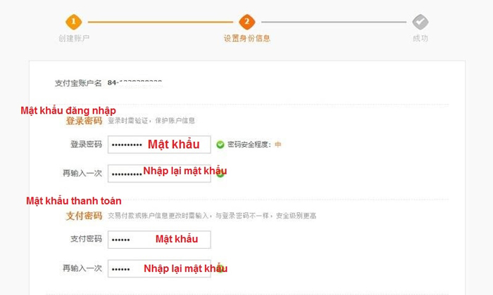 Cách mở tài khoản thanh toán Alipay trên máy tính