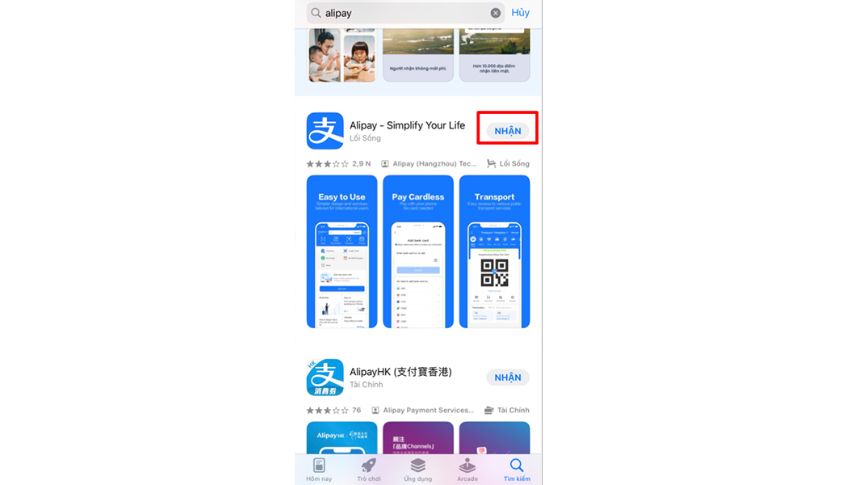 Tải ứng dụng về máy