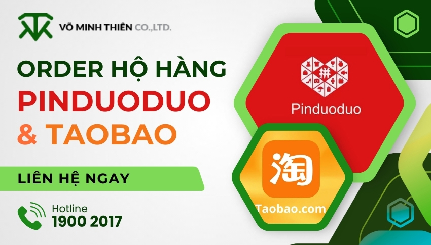 Dịch vụ mua hộ hàng Taobao và Pinduoduo uy tín, nhanh chóng cùng Võ Minh Thiên