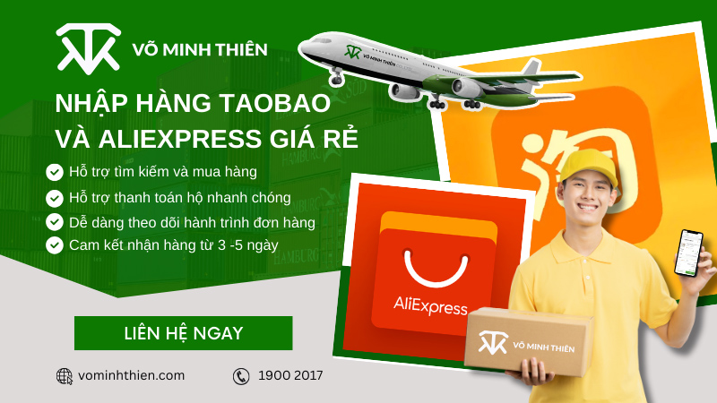 Nhập hàng Aliexpress vs Taobao giá rẻ cùng Võ Minh Thiên