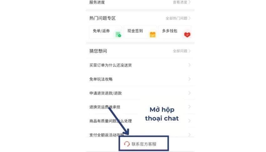 Cách hủy đơn Pinduoduo khi đã hết hạn yêu cầu