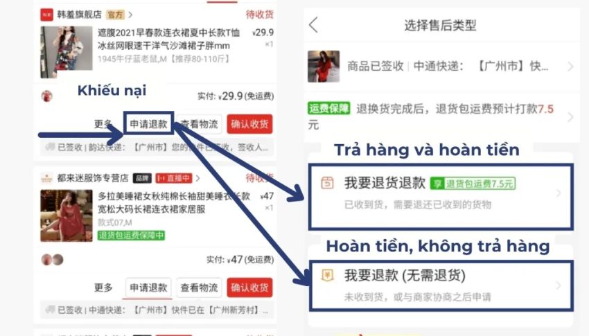 cách hủy đơn hàng trên pinduoduo