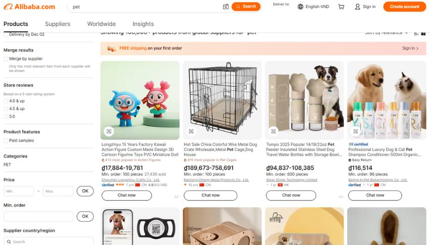 Ngành hàng sản phẩm cho thú cưng