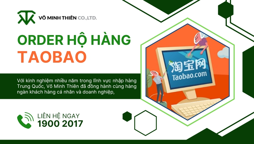 Dịch vụ order Taobao giá gốc, nhận hàng siêu nhanh tại Võ Minh Thiên
