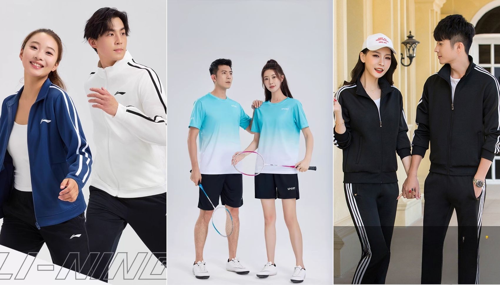 Phân loại quần áo thể thao Trung Quốc