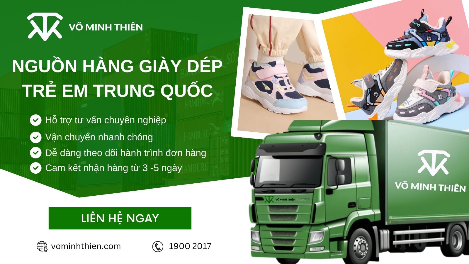Dịch vụ nhập hộ nguồn giày dép Trung Quốc tại Võ Minh Thiên