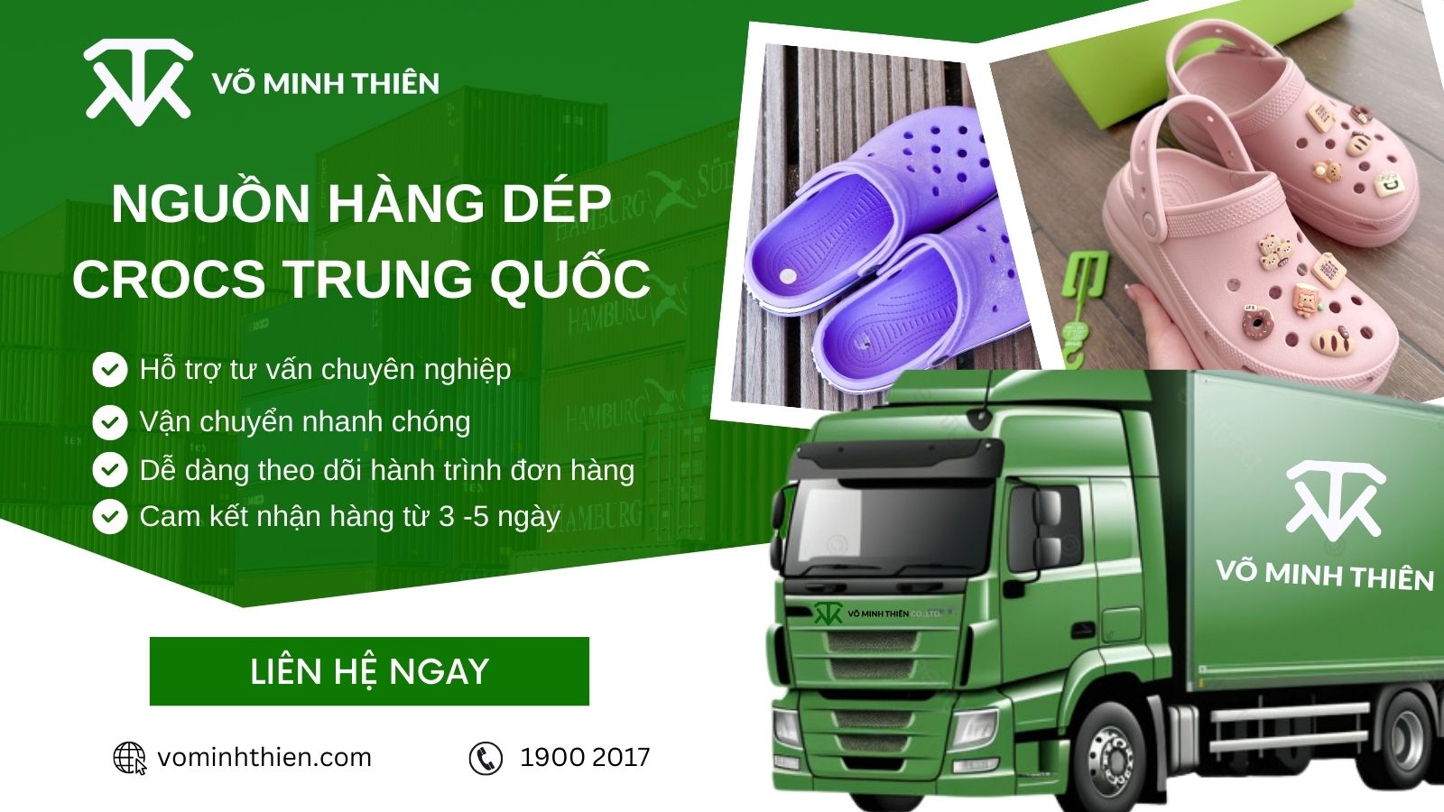 Võ Minh Thiện nhập hộ nguồn hàng Crocs Trung Quốc giá sỉ tận xưởng
