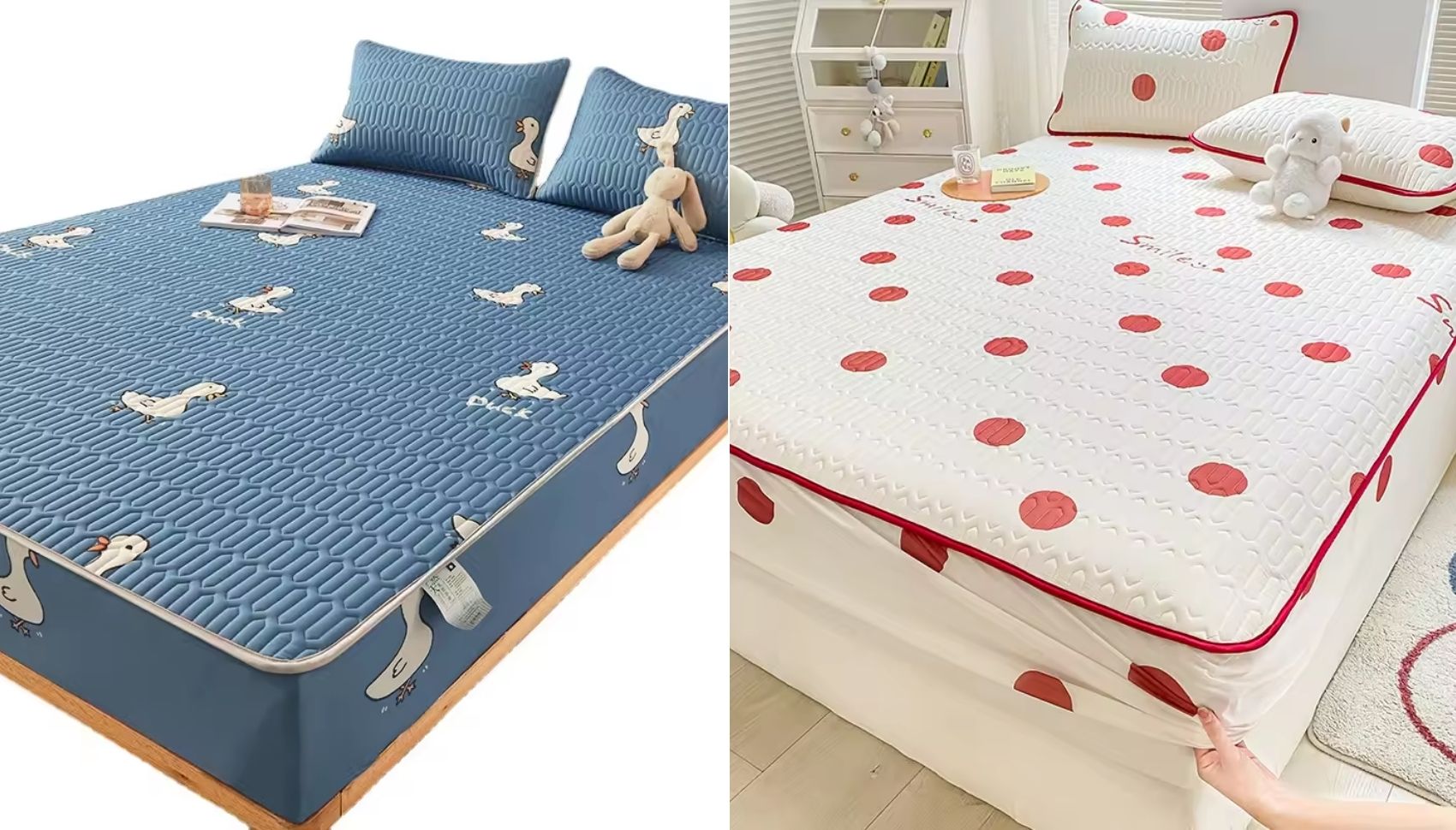 Mẫu ga chần bông dày dặn hàng nội địa Trung