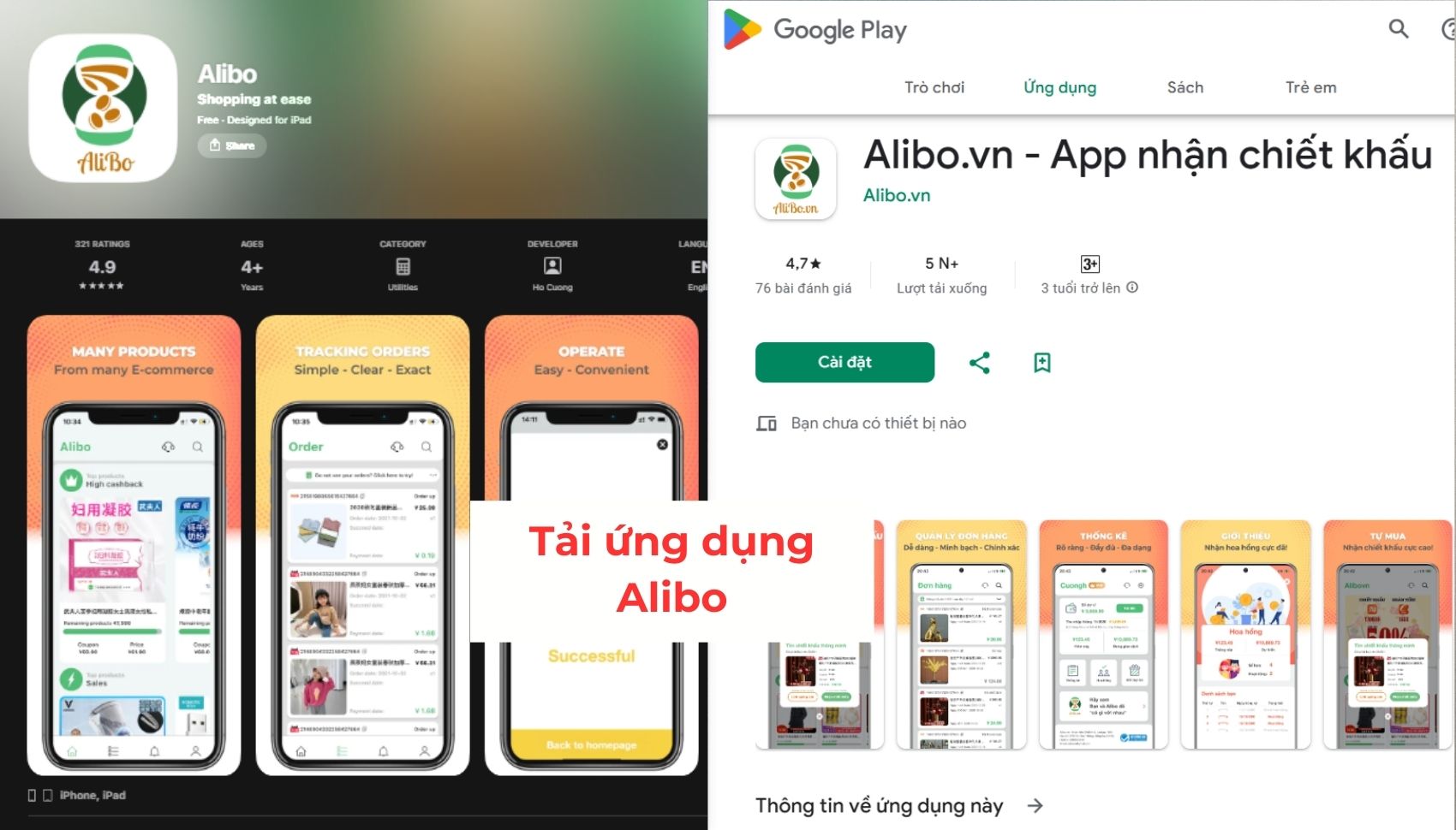 Tải Alibo để thực hiện cách lấy mã giảm giá Pinduoduo trên điện thoại Tải Alibo để thực hiện cách lấy mã giảm giá Pinduoduo trên điện thoại