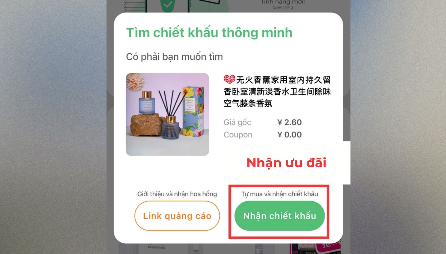 Xác nhận nhận chiết khấu để lấy mã giảm giá trên Pinduoduo thành công Xác nhận nhận chiết khấu để lấy mã giảm giá trên Pinduoduo thành công