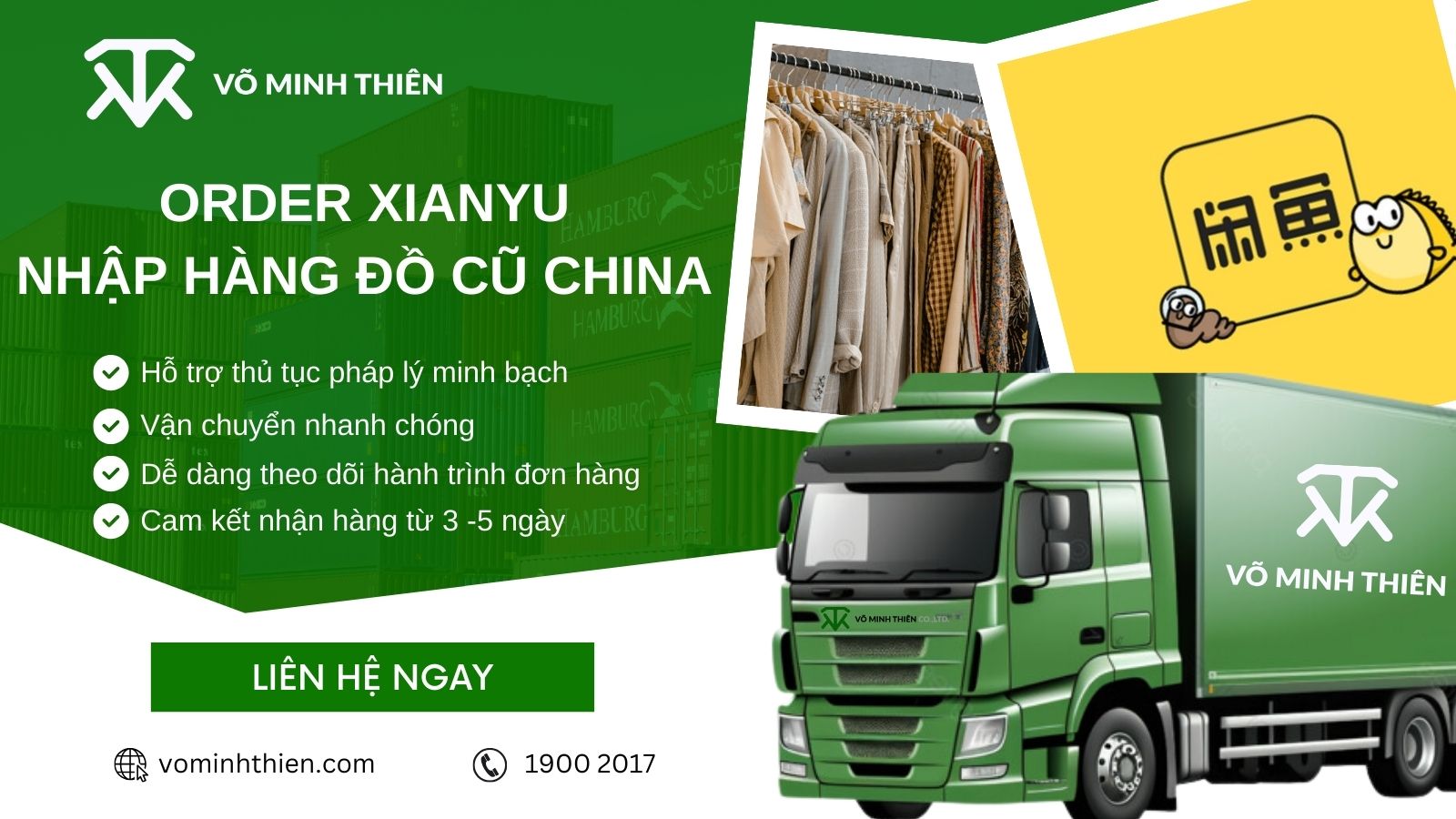Dịch vụ nhập hộ mặt hàng đã qua sử dụng từ Trung Quốc trọn gói Dịch vụ nhập hộ mặt hàng đã qua sử dụng từ Trung Quốc trọn gói