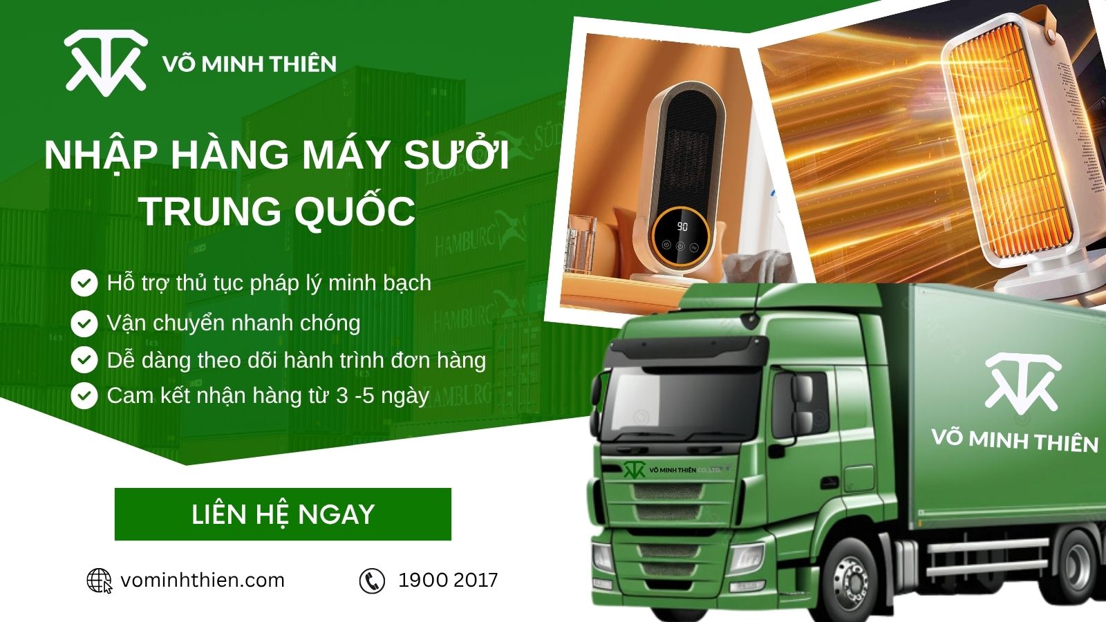 Order máy sưởi Trung Quốc qua Võ Minh Thiên Order máy sưởi Trung Quốc qua Võ Minh Thiên