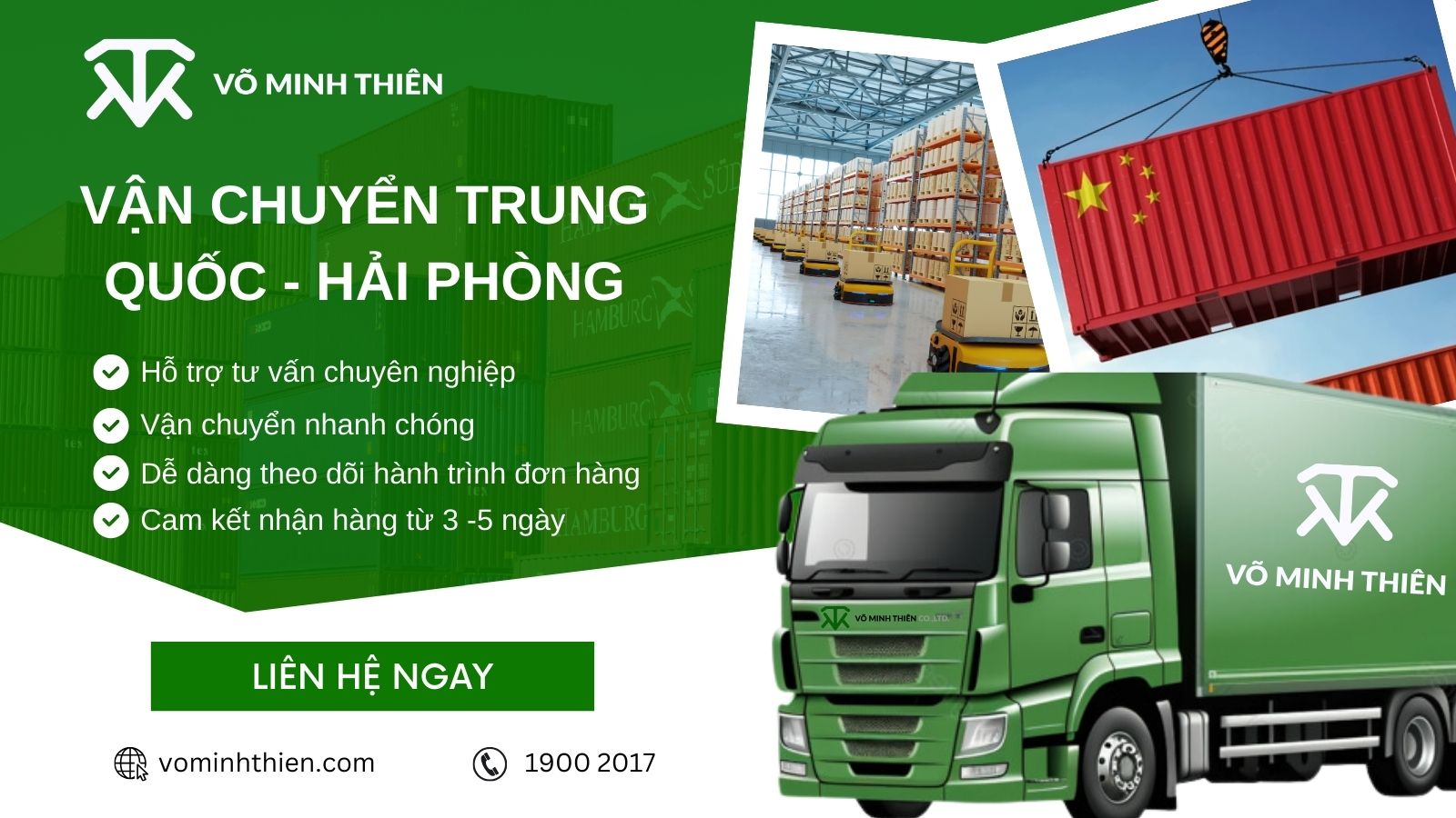 Đơn vị vận chuyển Trung Quốc về Hải Phòng Võ Minh Thiên