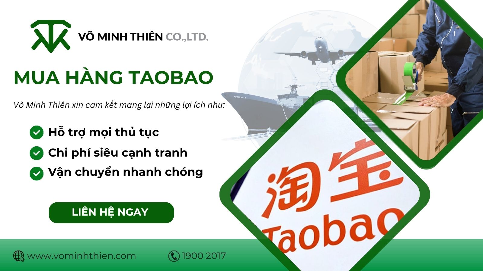 Võ Minh Thiên order hộ Taobao uy tín, trọn gói chuyên nghiệp